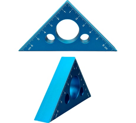 Треугольная алюминиевая линейка Uniq tool 75x75 мм UTM-025T