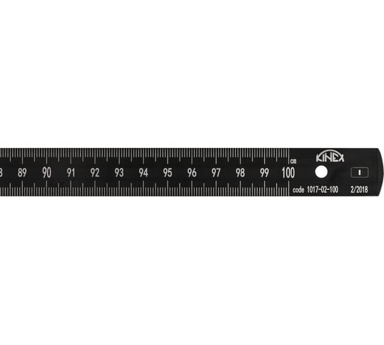 Стальная линейка Kinex (K-MET) 500х15х0.5мм, BlackCoat, Класс 1 1017-02-050 1