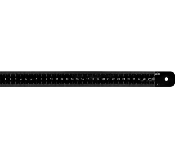 Стальная линейка Kinex (K-MET) 1000х31х1.0мм, BlackCoat, Класс 1 1023-02-100