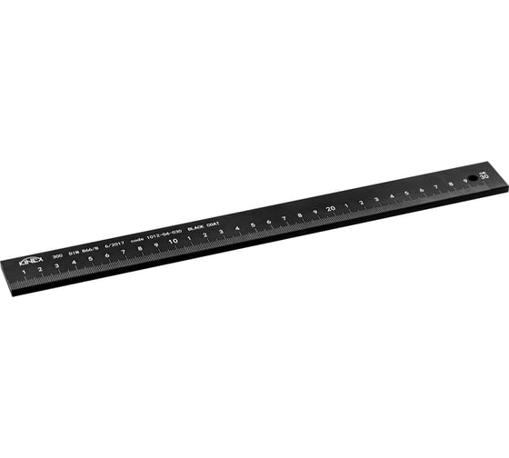 Утолщенная линейка Kinex (K-MET) 1000х32х5мм DIN866/B BlackCoat 1012-04-100