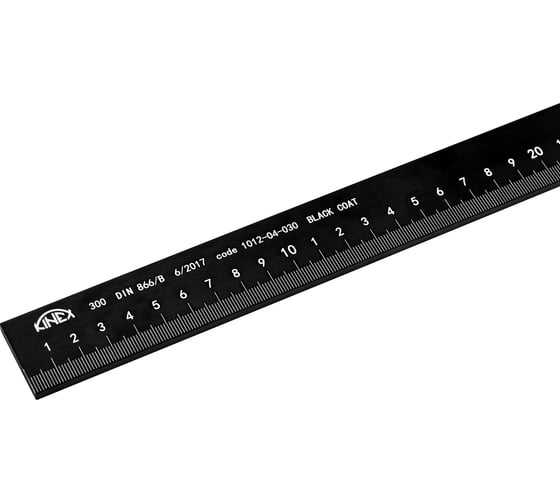 Утолщенная линейка Kinex (K-MET) 1000х32х5мм DIN866/B BlackCoat 1012-04-100