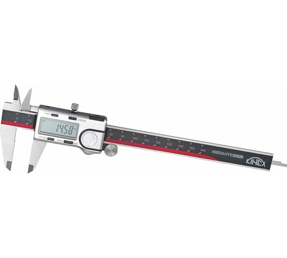 Электронный штангенциркуль Kinex (K-MET) ШЦЦ-1 200мм, 0.01мм, DIN862 ABSOLUTE ZERO 6040-05-200