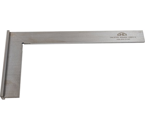 Поверочный угольник Kinex (K-MET) 400х200мм, Класс 2 , Тип УШ DIN875 4034-22-040