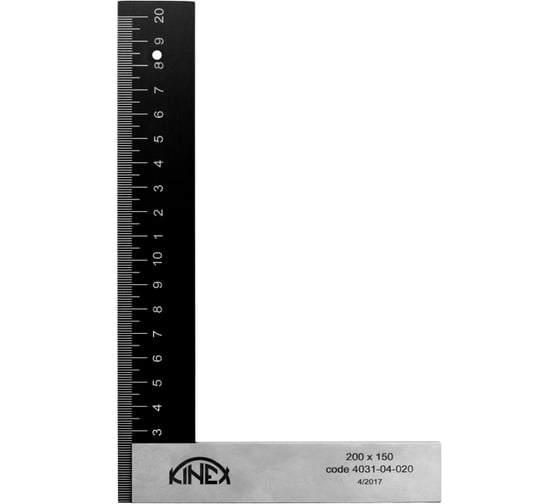 Столярный угольник Kinex 250х165мм, BlackCoat 4031-04-025 1
