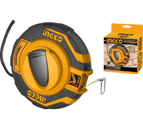 Мерная стальная лента INGCO 30м х 12.5 мм HSMT8430 1