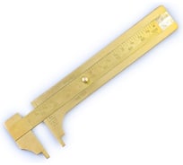 Штангенциркуль латунный GOLDRATIO 100 мм/4" М00008255