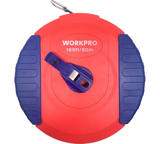 Рулетка WORKPRO 50 м, фибергласовый корпус WP263002