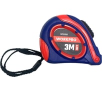 Рулетка пластмассовая WORKPRO 3 м (10фут), 16 мм, самоблокирующаяся WP261005