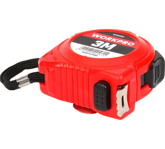 Рулетка пластмассовая WORKPRO 3 м, 16 мм WP261002