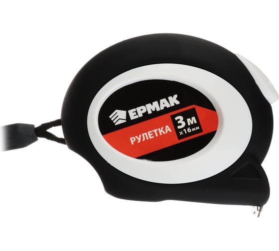 Рулетка ЕРМАК 3 м, 16м м, автостоп, софттач, магнит 658-096