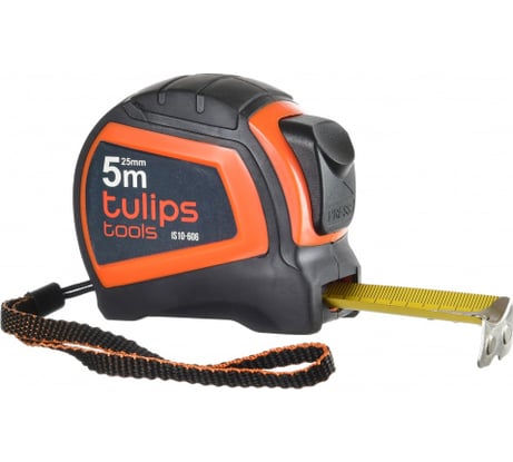 Рулетка с автоблокировкой Tulips tools 8 м/25 мм IS10-608