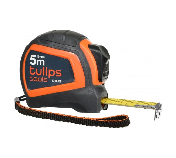 Рулетка с автоблокировкой Tulips tools 5 м/19 мм IS10-605
