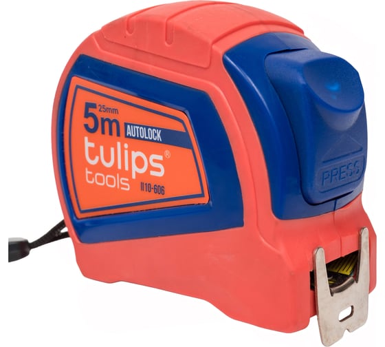 Рулетка с автоблокировкой Tulips tools 5 м/25 мм IS10-606 1