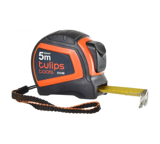 Рулетка с автоблокировкой Tulips tools 5 м/25 мм IS10-606