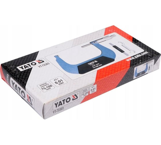 Микрометр YATO +/- 0,01мм 75-100мм YT-72303