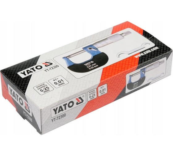 Микрометр YATO 0-25мм YT-72300