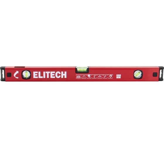 Уровень пузырьковый Elitech 60 см, магнитный, 3 глазка 320102 207193