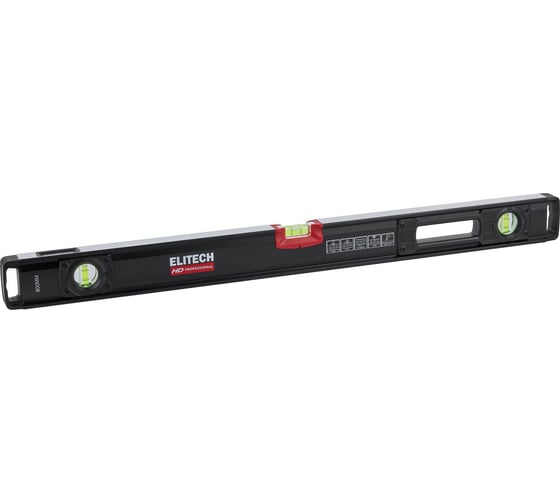 Уровень пузырьковый Elitech 80 см, 3 глазка 320303 HD 207200