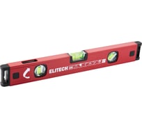 Уровень пузырьковый Elitech 40 см, магнитный, 3 глазка 320101 207192
