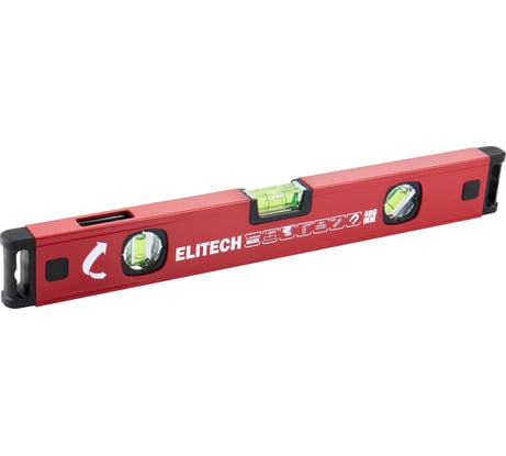 Уровень пузырьковый Elitech 40 см, магнитный, 3 глазка 320101 207192