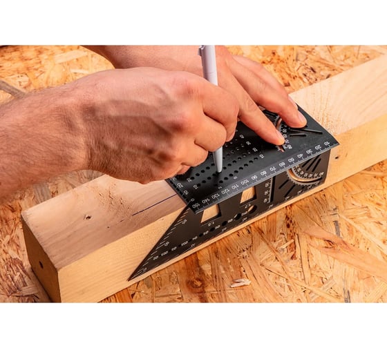 Угольник NEO Tools 3D, японский, алюминиевый 72-115