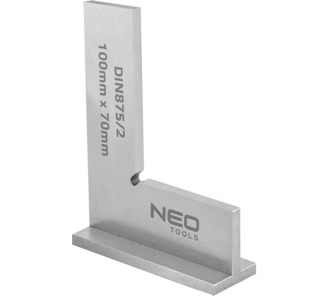 Прецизионный угольник с основанием NEO Tools DIN875/2 100x70 мм 72-031