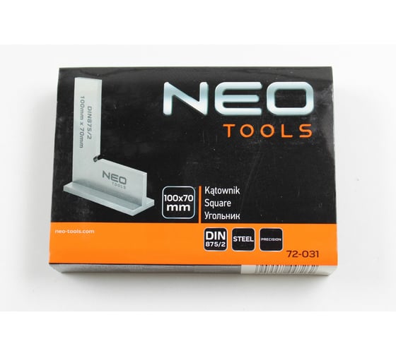 Прецизионный угольник с основанием NEO Tools DIN875/2 100x70 мм 72-031