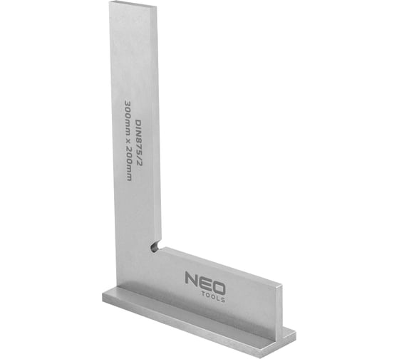 Прецизионный угольник с основанием NEO Tools DIN875/2 300x200 мм 72-035