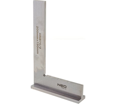 Прецизионный угольник с основанием NEO Tools DIN875/2 200x130 мм 72-033