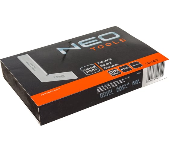 Прецизионный угольник NEO Tools DIN875/2 200x130 мм 72-023