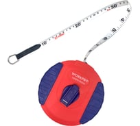 Рулетка WORKPRO 30 м, фибергласовый корпус WP263001