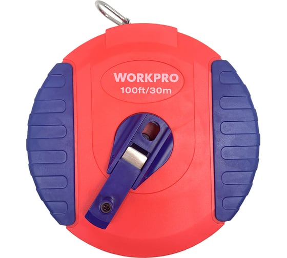 Рулетка WORKPRO 30 м, фибергласовый корпус WP263001