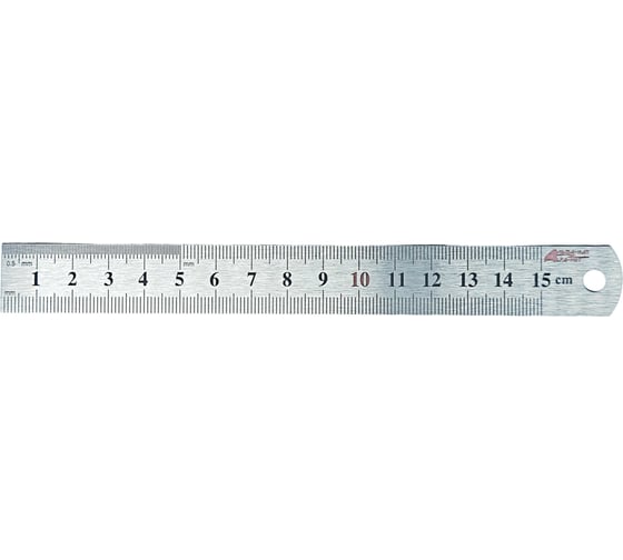 Линейка металлическая АЛЬФА-НДТ 150мм УП-00004337