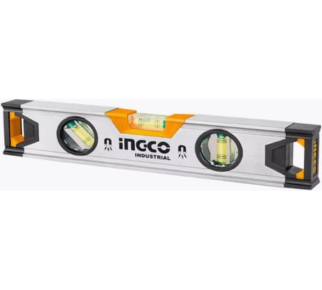 Пузырьковый уровень с мощными магнитами INGCO 30 см, 3 уровня HSL38030M