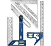 Набор угольников для столярных работ vertextools PROFI 4 предмета 3046-9