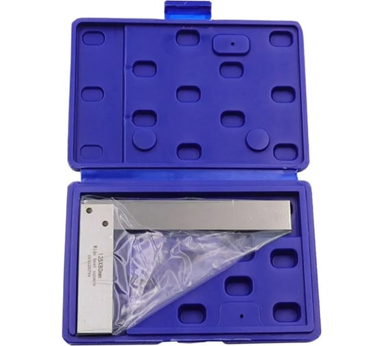 Угольник поверочный Vitatools 90 градусов, в кейсе, 125х80 мм ugolnik-poverochnyy-125-80mm