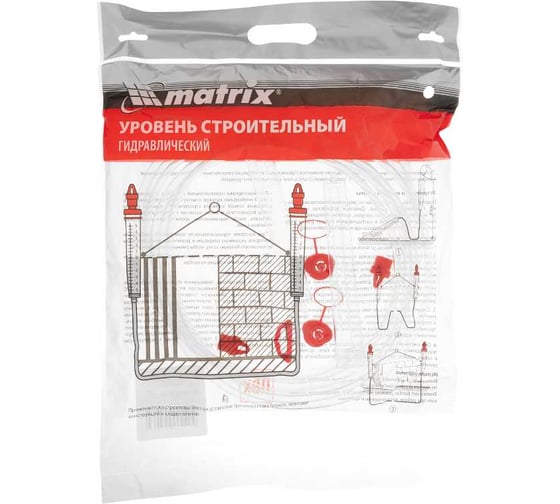 Гидроуровень MATRIX удлиненная колба, рельефная градуировка, 5 м 37090