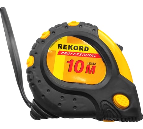 Рулетка Профессионал Стандарт 10м прорезиненная, с магнитом 25мм 46590