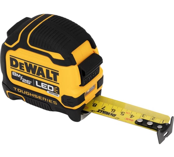 Рулетка Dewalt с подсветкой, 8 м DWHT35268