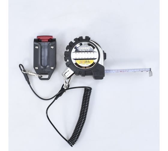 Рулетка измерительная Shinwa Tough Gear SD 5.5 м, 25 мм, с магнитным зацепом, со спиральным шнурком М00021646