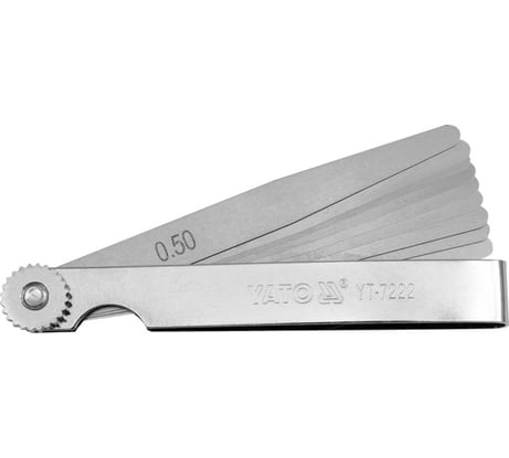 Измерительные щупы YATO 100мм, 10шт, 0,05-0,5мм YT-7222