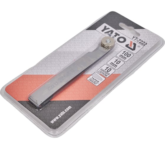 Измерительные щупы YATO 100мм, 10шт, 0,05-0,5мм YT-7222