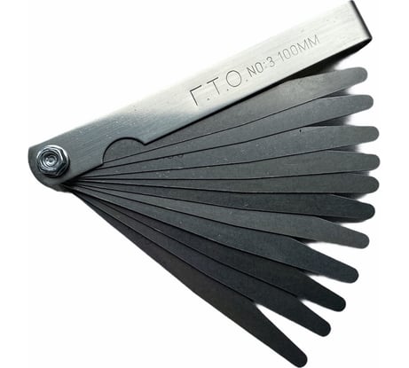 Набор щупов ГТО №3 длина 100 мм, 0.50-1.0 мм, 11 пластин FG3010001001