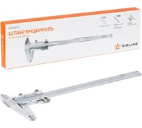 Штангенциркуль нониусный Airline 300 мм, шаг 0.02 мм, стальной, кейс ATBQ007
