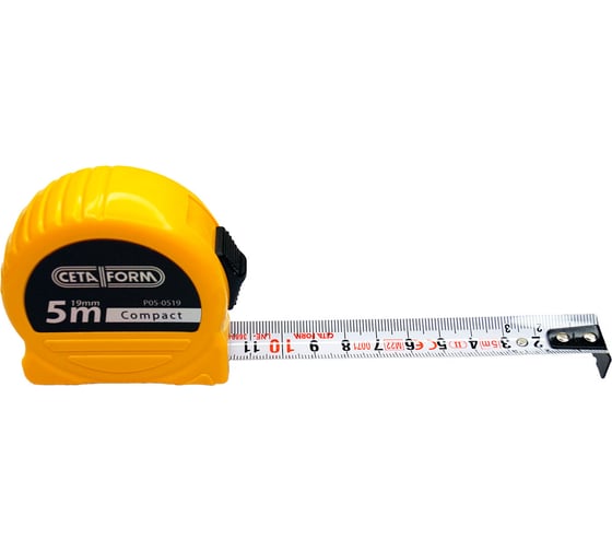 Рулетка измерительная Ceta Form пластиковый корпус, 5 м, 19 мм P05-0519 1