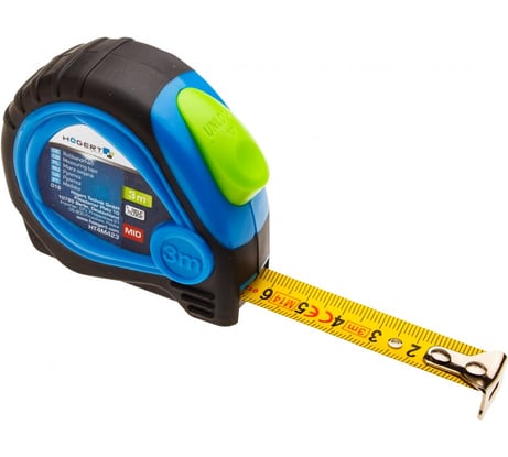 Рулетка HOEGERT TECHNIK 3 м, MID, PTFE HT4M423