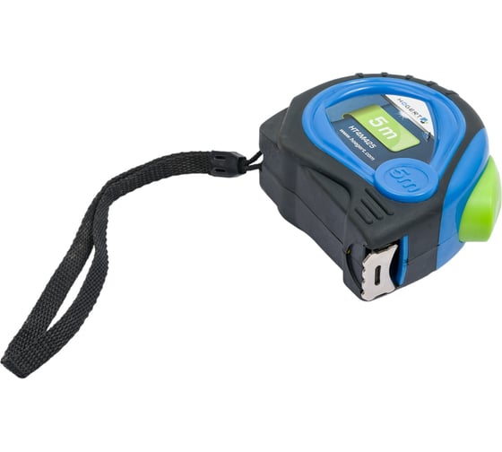 Рулетка HOEGERT TECHNIK 5 м, 19 мм, MID, покрыта нейлоном, стопор ленты HT4M425