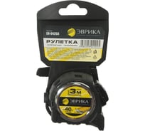 Рулетка Эврика 3м 16мм магнитный зацеп, двухкомпонентный корпус, автоблокировка ER-04203 902646