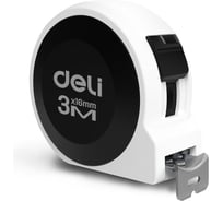 Рулетка DELI Home Series White H8003B 3м х 16мм (Эксклюзивный дизайн, софттач пластик, подарочная упаковка) 177187