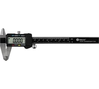 Штангенциркуль цифровой КОБАЛЬТ ШЦЦ открытого типа, 150 мм, точность 0,01 мм, глубиномер, направляющая из нерж. стали, кейс () 919-876